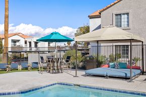 Las Vegas apartment for rent - take a dip in our resort style swimming pool The Sanctuary Apartments Las Vegas